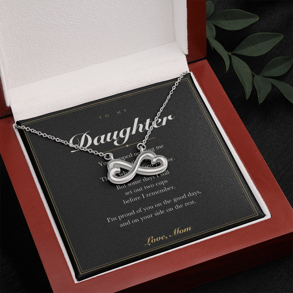 To My Daughter — Endless Love Necklace with Message Card from Mom