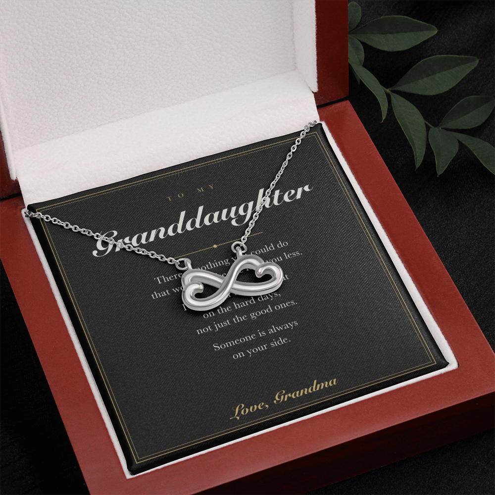 To My Granddaughter — Endless Love Necklace with Message Card from Grandma
