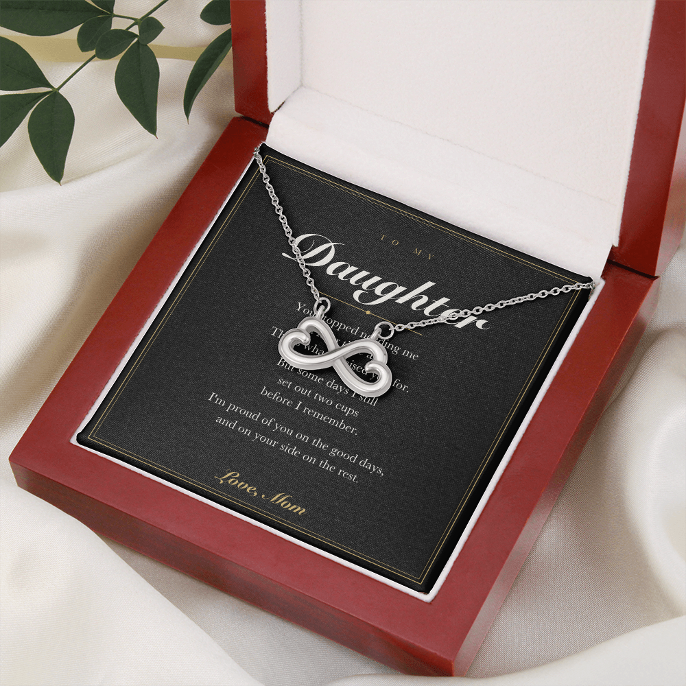 To My Daughter — Endless Love Necklace with Message Card from Mom
