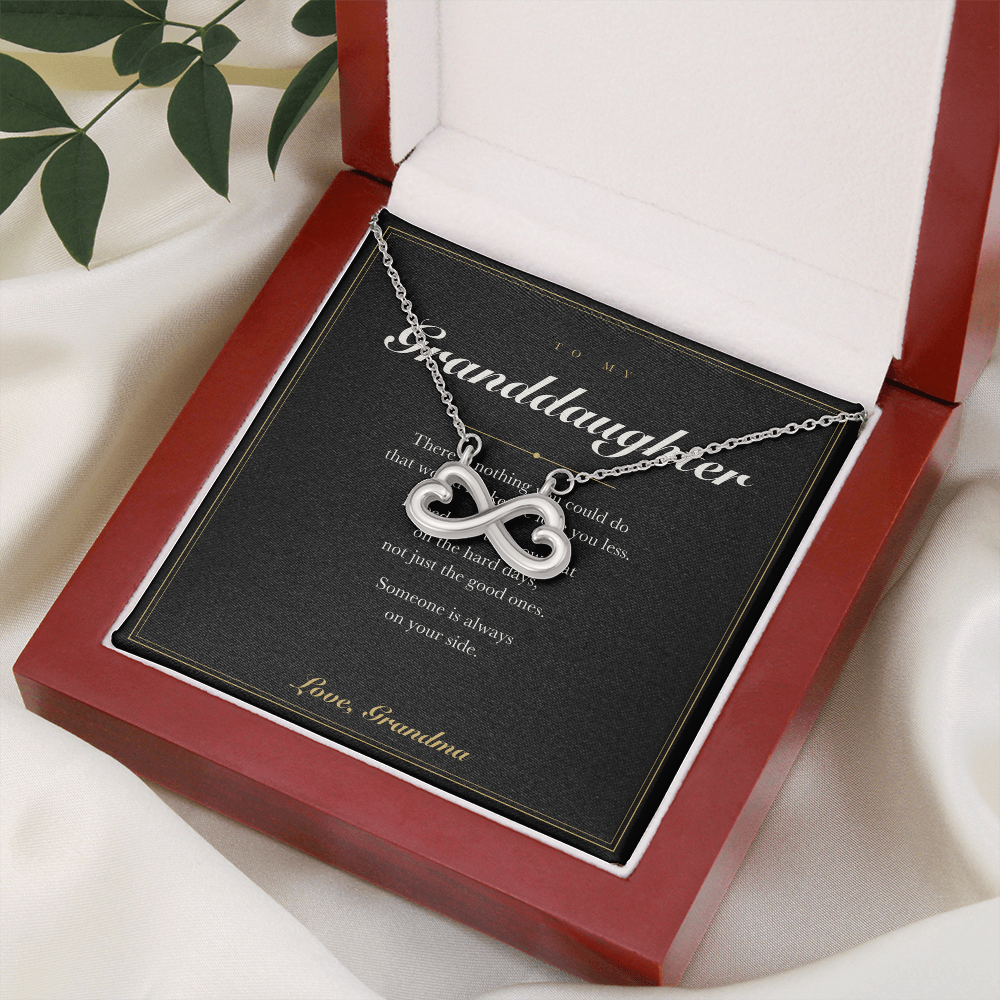 To My Granddaughter — Endless Love Necklace with Message Card from Grandma