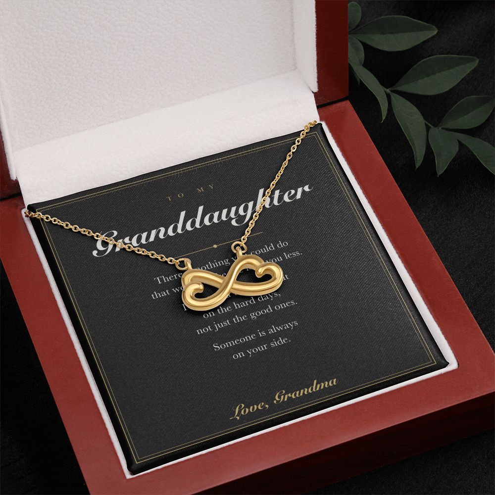 To My Granddaughter — Endless Love Necklace with Message Card from Grandma