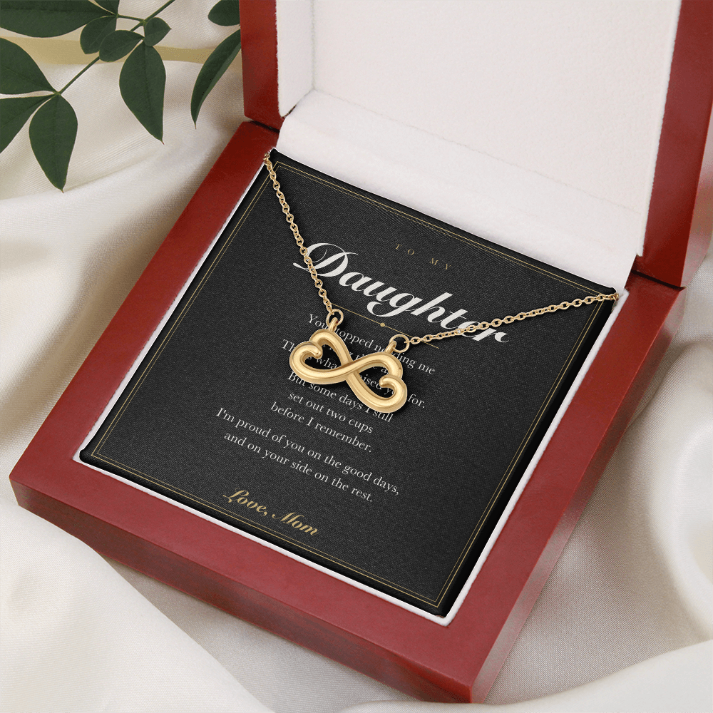 To My Daughter — Endless Love Necklace with Message Card from Mom
