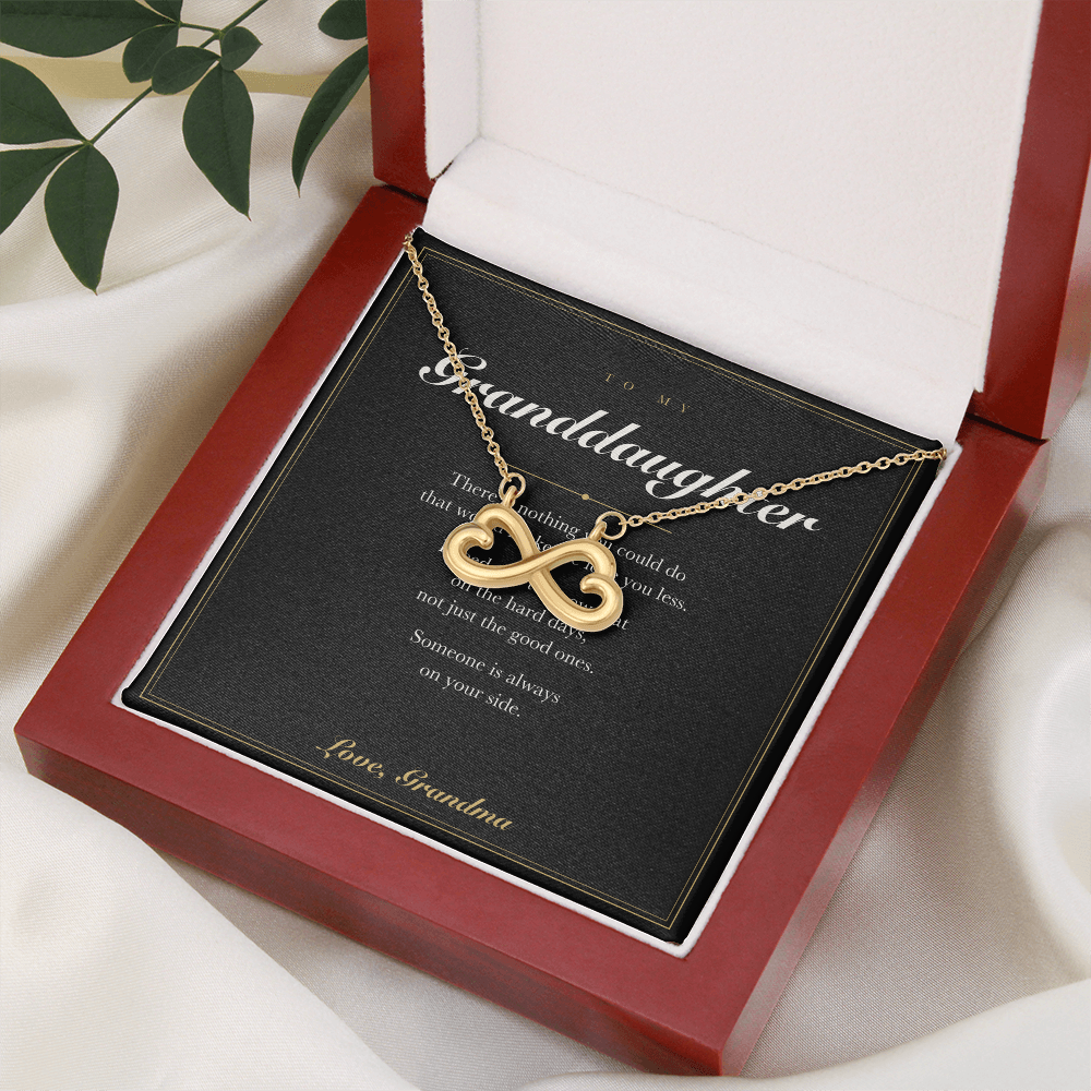To My Granddaughter — Endless Love Necklace with Message Card from Grandma