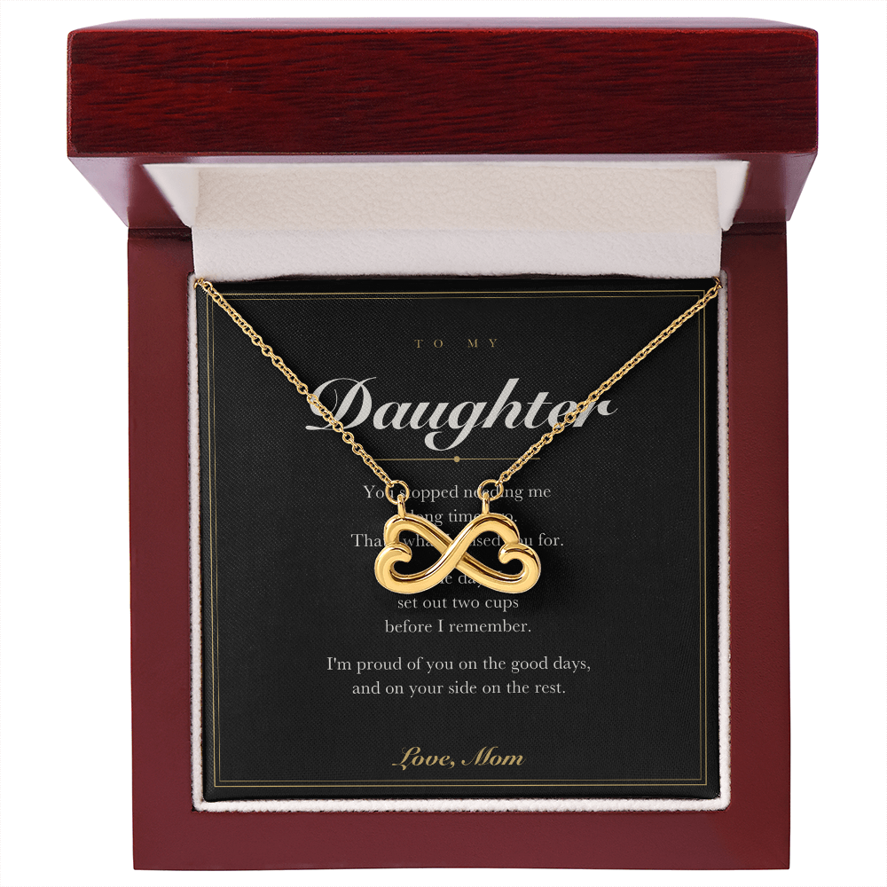 To My Daughter — Endless Love Necklace with Message Card from Mom
