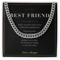 To My Best Friend — Cuban Link Chain with Message Card