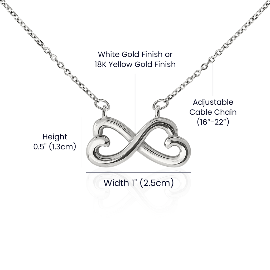 To My Granddaughter — Endless Love Necklace with Message Card from Grandma