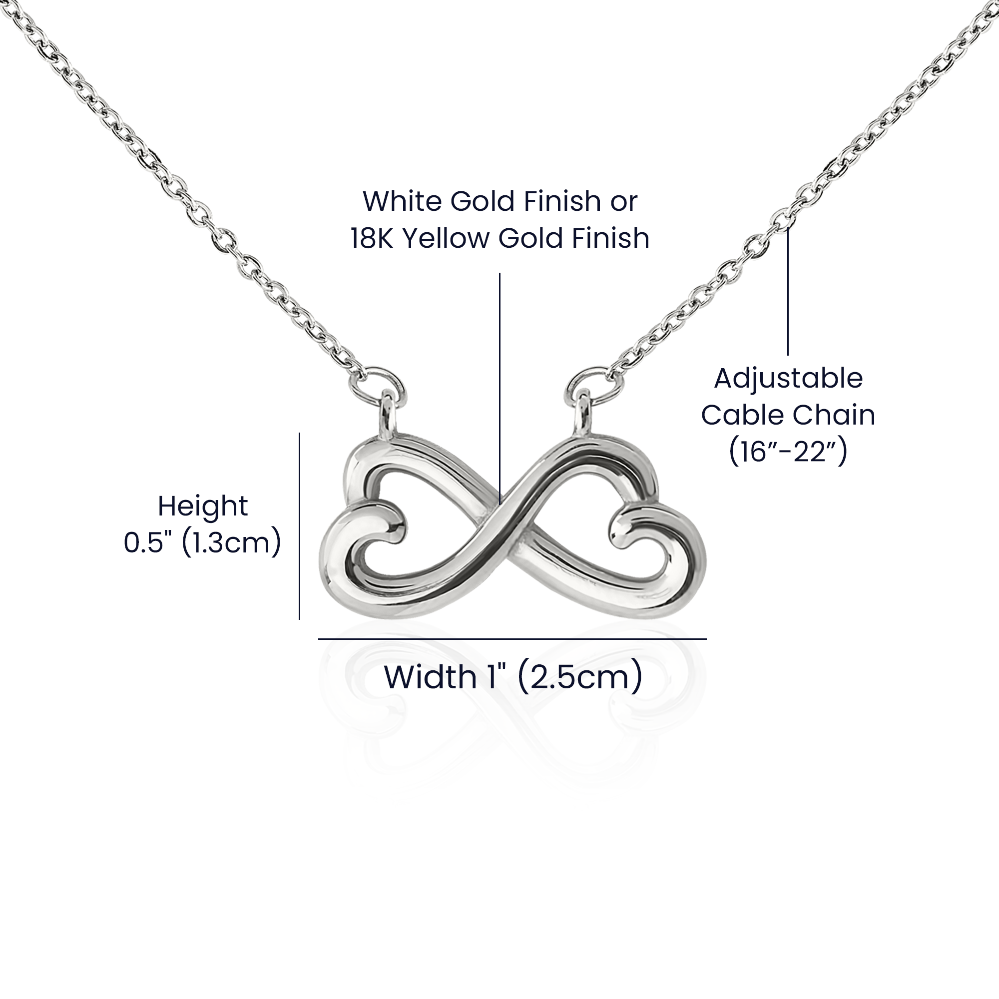 To My Granddaughter — Endless Love Necklace with Message Card from Grandma