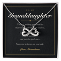 To My Granddaughter — Endless Love Necklace with Message Card from Grandma