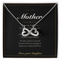 To My Mother — Endless Love Necklace with Message Card from Your Daughter