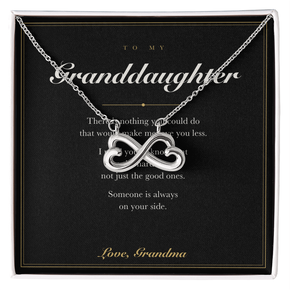 To My Granddaughter — Endless Love Necklace with Message Card from Grandma
