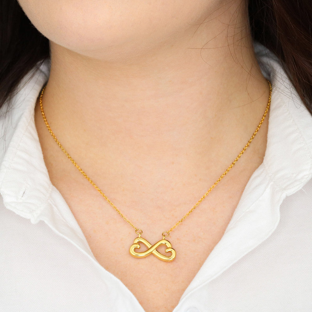 To My Granddaughter — Endless Love Necklace with Message Card from Grandma