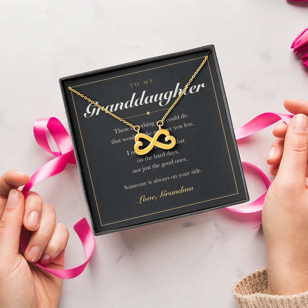 To My Granddaughter — Endless Love Necklace with Message Card from Grandma