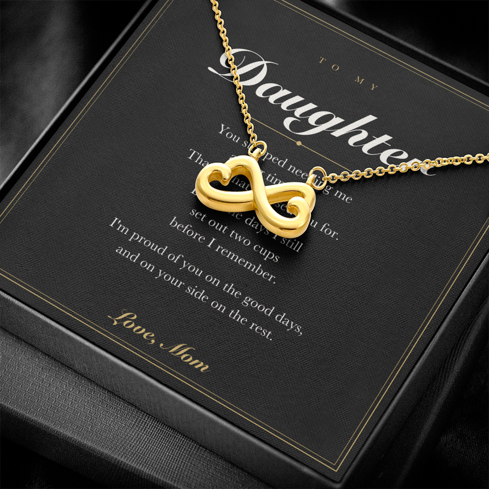 To My Daughter — Endless Love Necklace with Message Card from Mom
