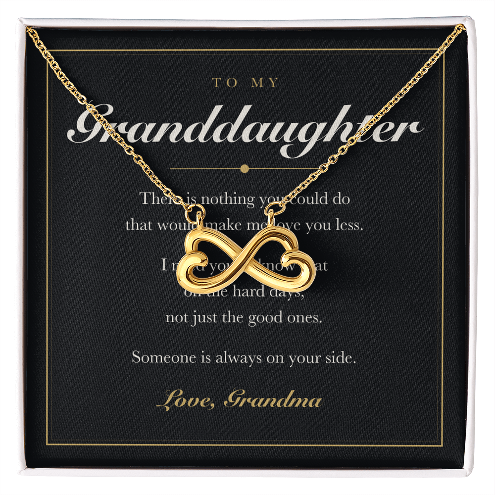 To My Granddaughter — Endless Love Necklace with Message Card from Grandma