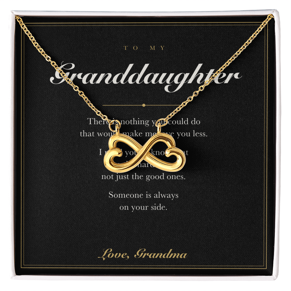 To My Granddaughter — Endless Love Necklace with Message Card from Grandma