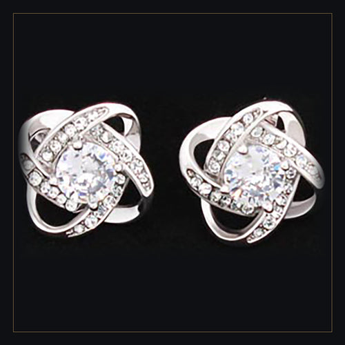Love Knot Stud Earrings