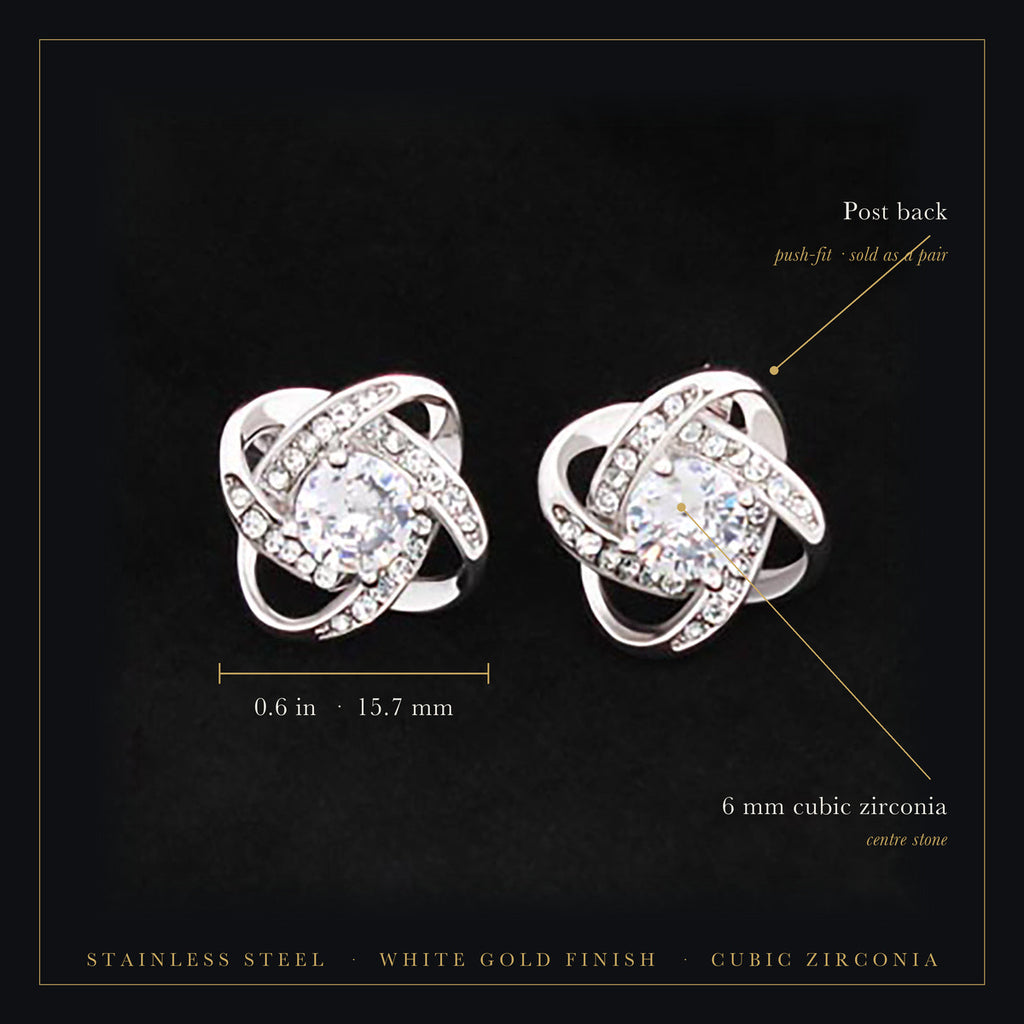 Love Knot Stud Earrings