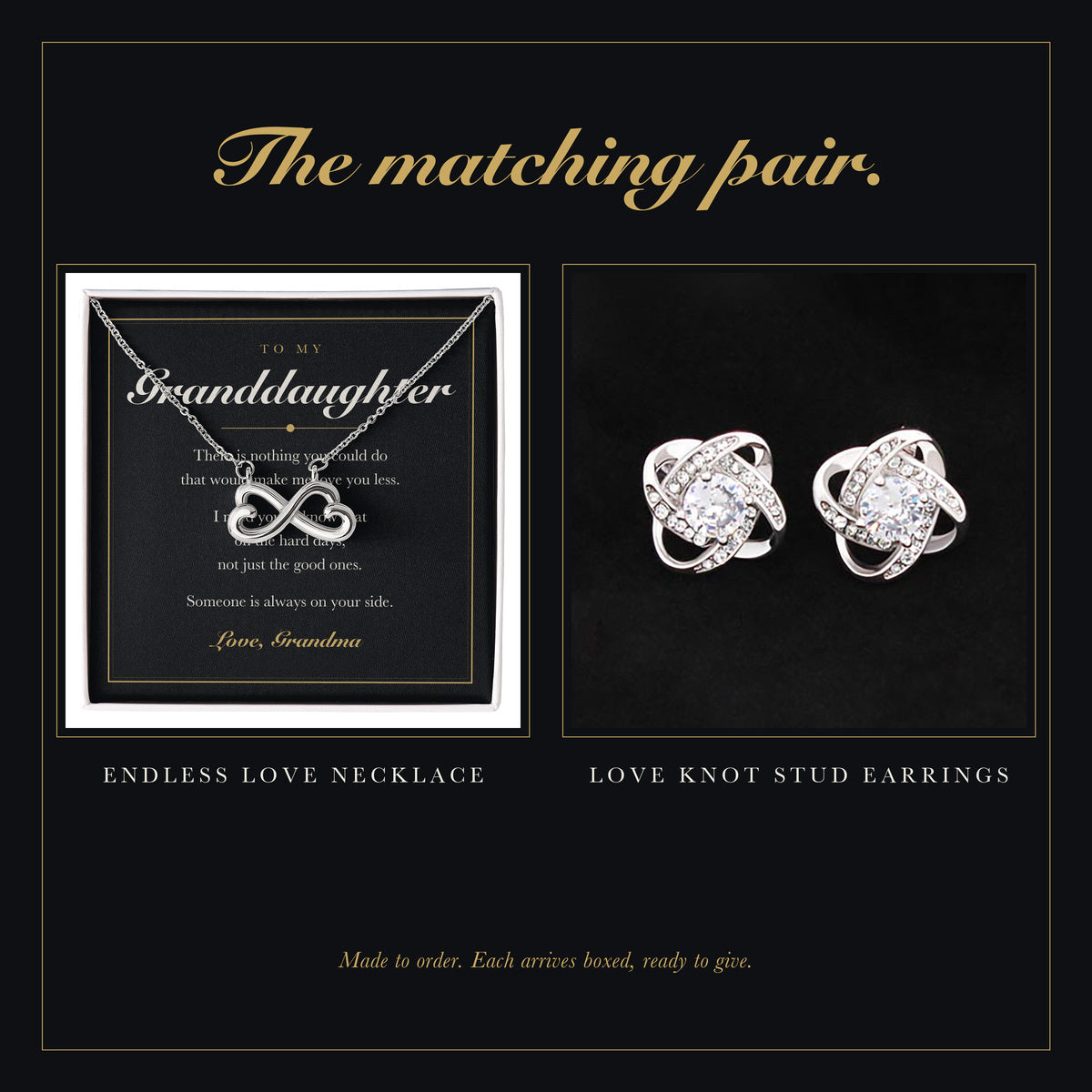 Love Knot Stud Earrings